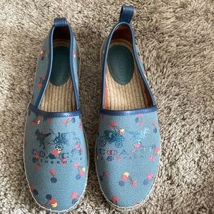 Authentic Coach signature flat espadrille